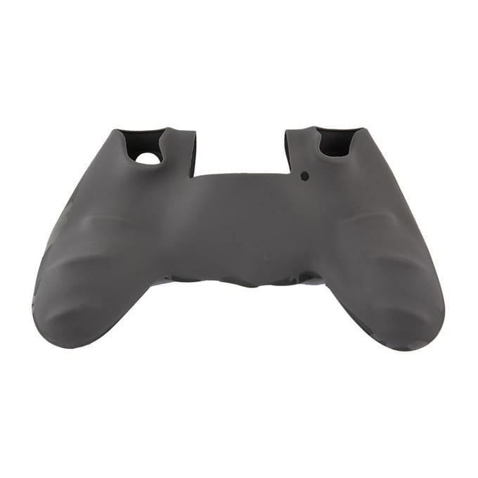 Zachte Siliconen Hoes Stofdichte Case Handgreep Cover Voor PS4 Controller Grijs grijze kleur