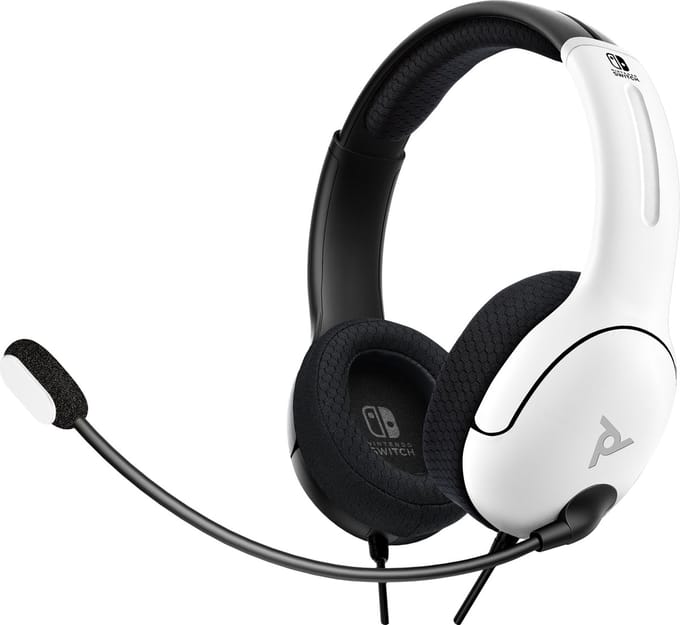 PDP Gaming LVL40 Nintendo Switch Stereo Gaming Headset - Zwart Wit