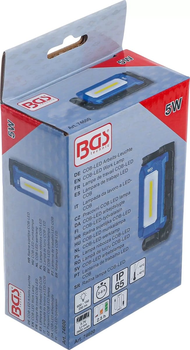 BGS COB-LED werklamp - uitklapbaar