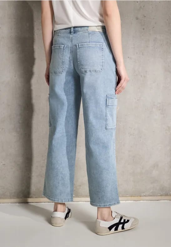 Cargo jeans met rechte pijpen