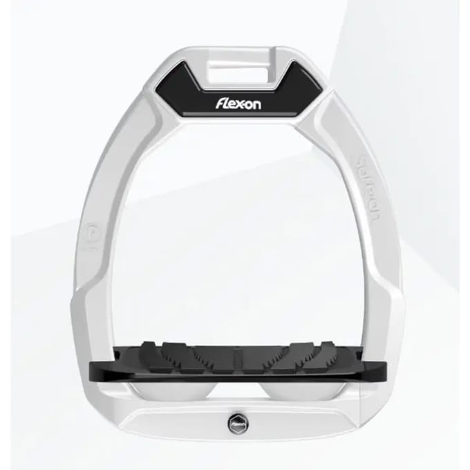 Veiligheids stijgbeugels Rijdend Ingesteld Grip Wit/Zwart/Wit Flex-On Safe-On