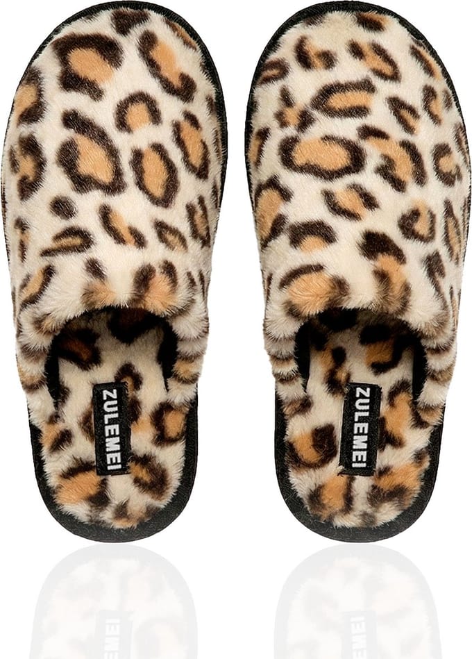 Fluffy Pantoffels Dames - Warme Antislip Slippers - Maat 35/36