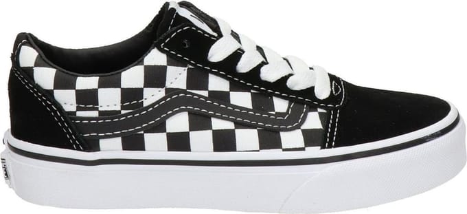 Vans Youth Ward Sneakers - (Checkered) Black/True White