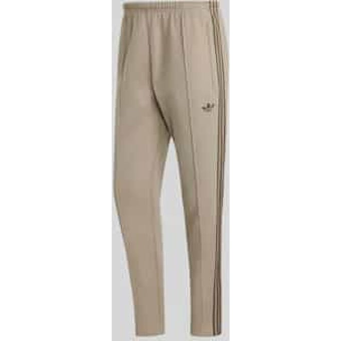 Slim fit joggingbroek van katoenmix met persplooien