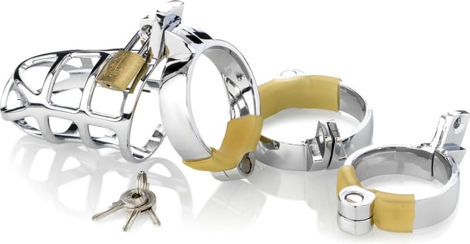 ZENN Kuisheidsgordel,  geleverd met 3 ringen 40, 45 en 50mm