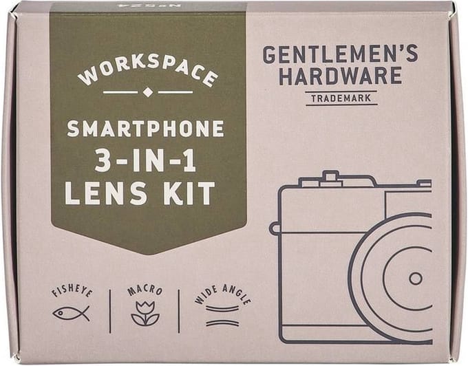Gentlemen's Hardware Smartphone Lenzenset 6 X 8 X 2 Cm 3-delig