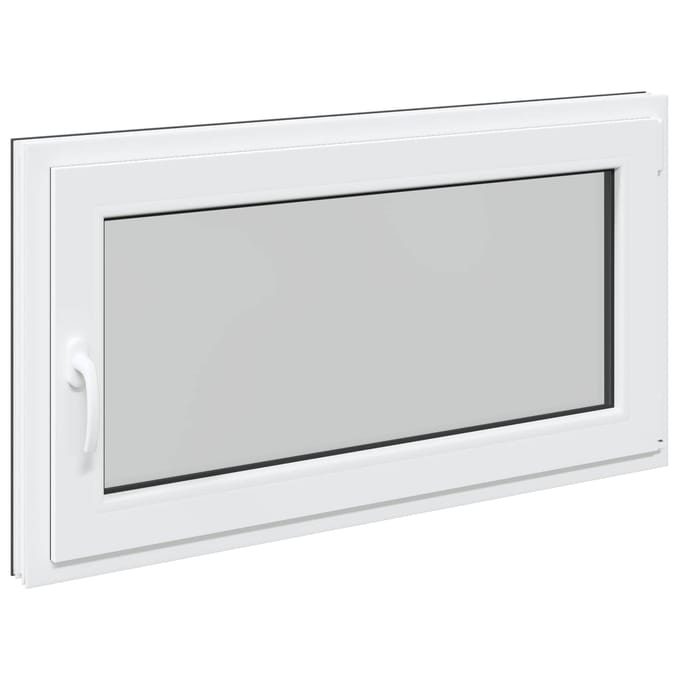 vidaXL - Kleur - binnenkant - kelderraam - Wit - RISOR - 110 - x - 60 - cm