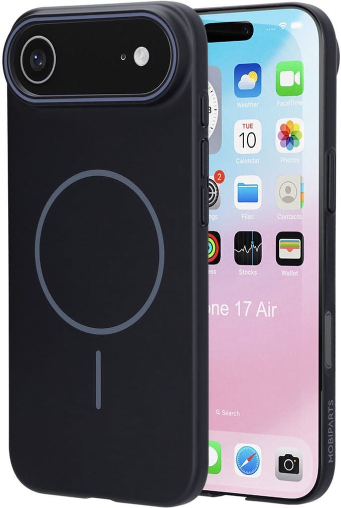 Mobiparts Slim Line Case geschikt voor Apple iPhone Air - MagSafe Onyx - Zwart