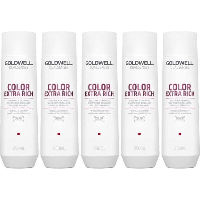 5x Goldwell Dualsenses Color Extra Rich Brilliance Shampoo 250ml