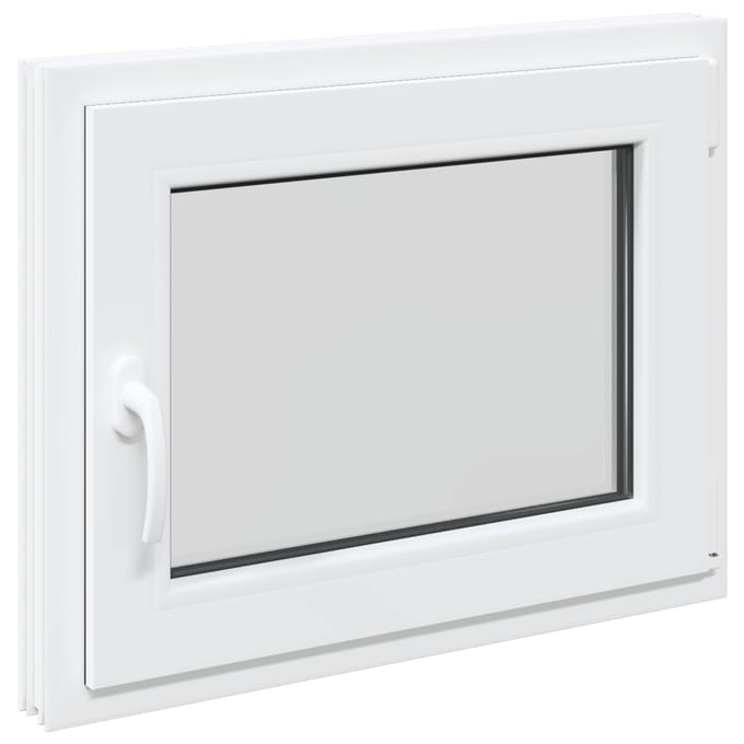 vidaXL - Kleur - binnenkant - kelderraam - Wit - RISOR - 70 - x - 60 - cm