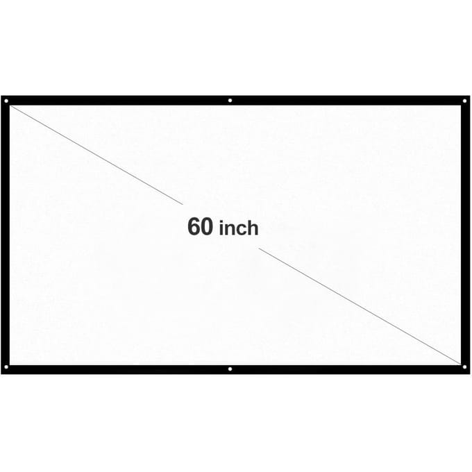 150''/120''/100''/84''/70 /60  Draagbaar projectorscherm HD 16:9 Diagonaal Projectiescherm Opvouwbaar 60 inch