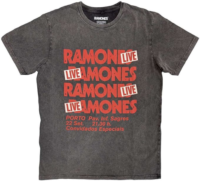Ramones - Concert Heren T-shirt - M - Grijs