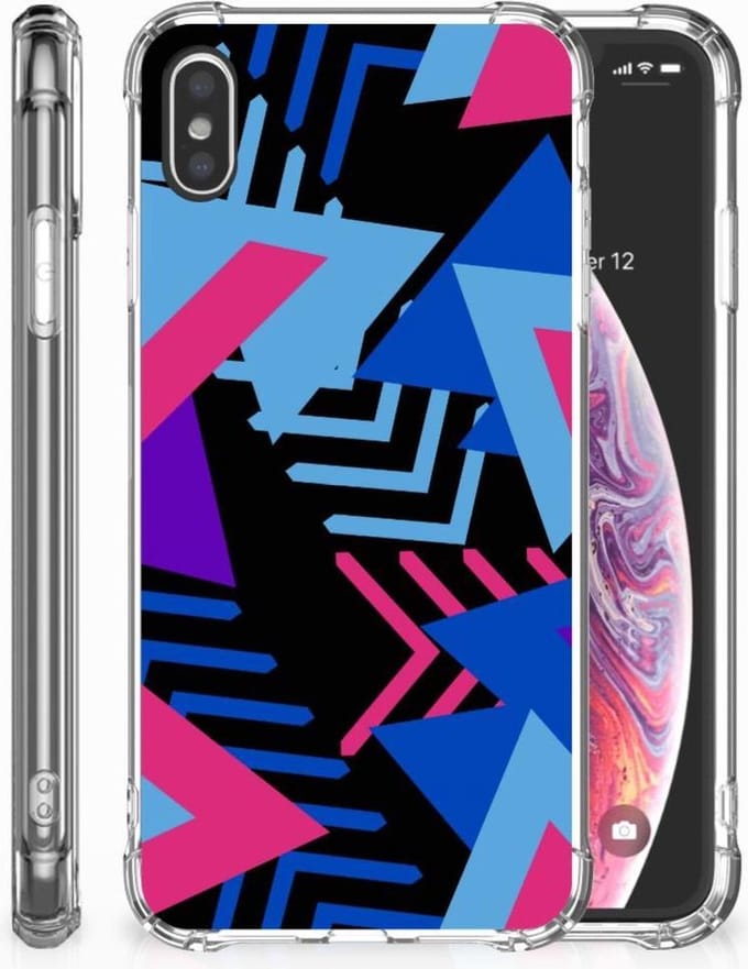 Apple iPhone Xs Max Shockproof Case Funky Triangle