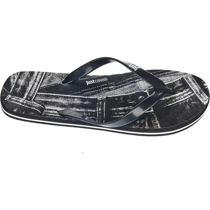 Denim Print Slippers Ju22576