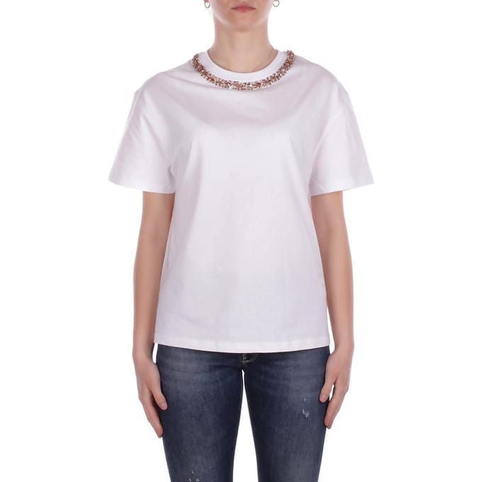 John Richmond T-shirt en Polo Bianco