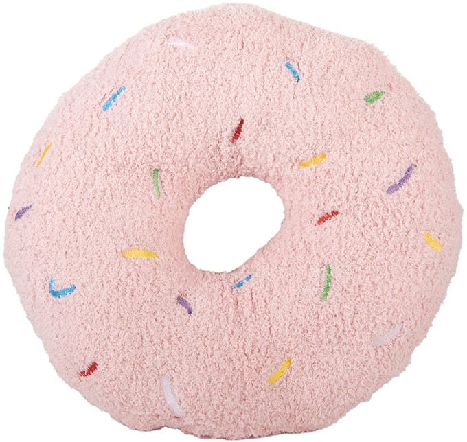 Clayre & Eef Sierkussen Ø 35x6 cm Roze Polyester