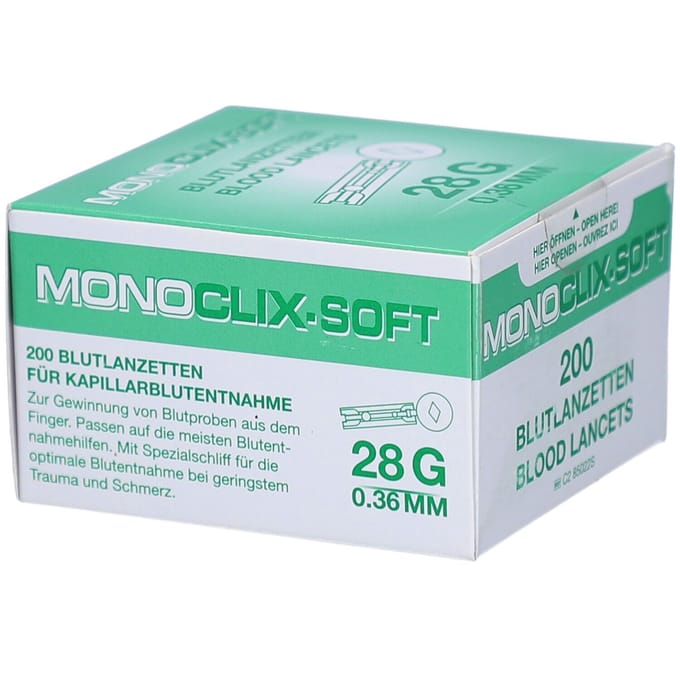 Moniclix Soft Lancet 28 g 040417 200 Lancetten