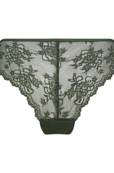 Hunkemöller Dames Lingerie Invisible brazilian Lace Back - Groen - maat S