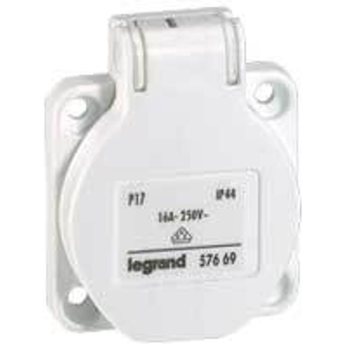 Legrand inbouwstopcontact 230V 16A wit P17 - 057669