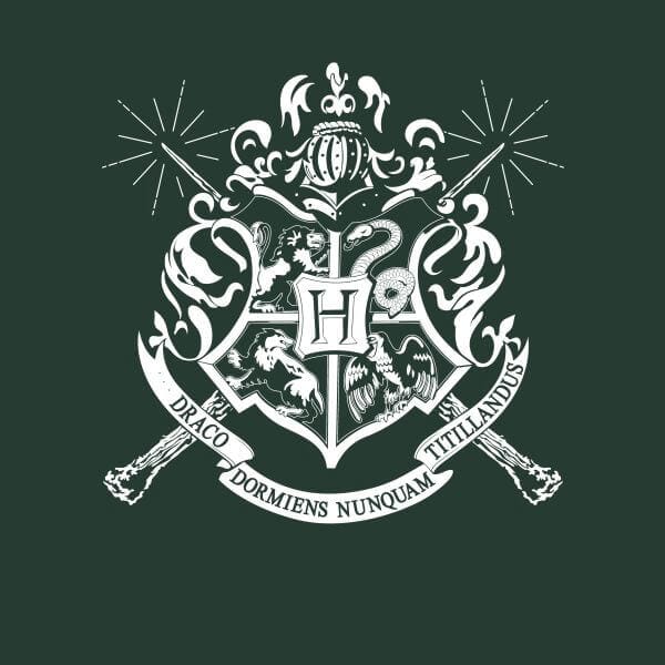 Harry Potter Hogwarts House Crest Women's T-Shirt - Green - M