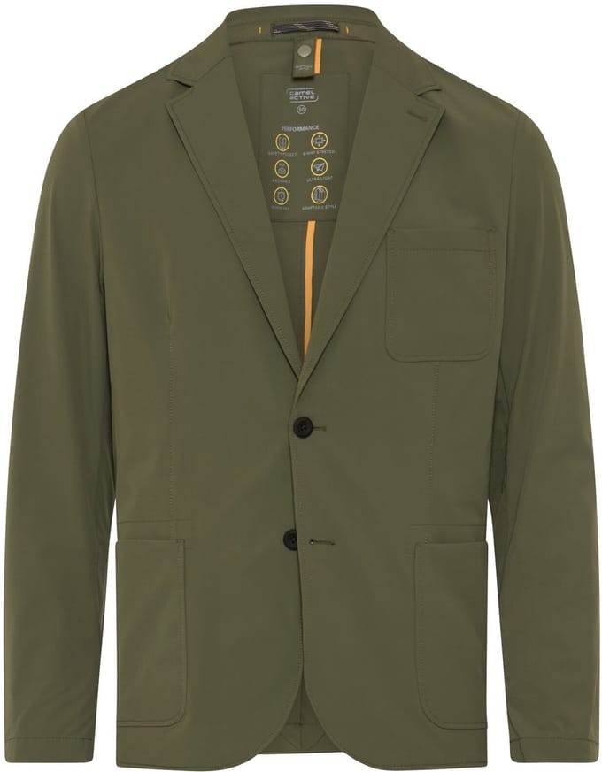 camel active Colbert met 4-way stretch - Maat menswear-50 - Olijfgroen