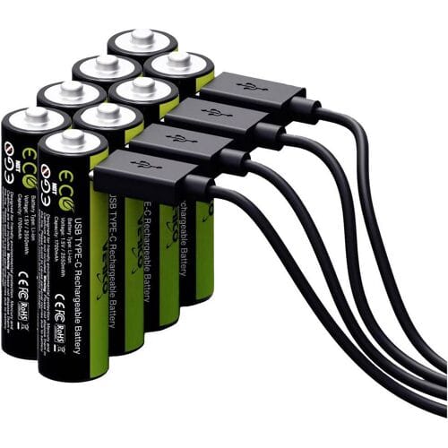 Verico LoopEnergy USB-C Oplaadbare batterij (USB-C) Li-ion 1700 mAh 1.5 V 8 stuk(s)