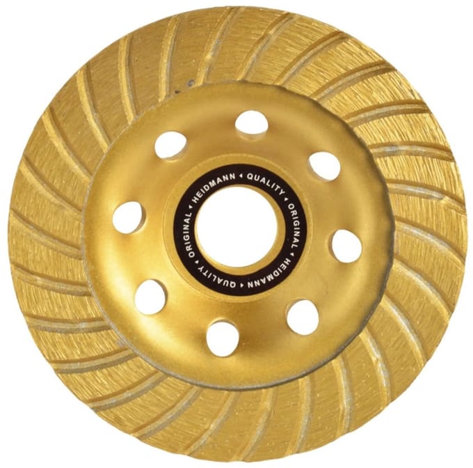 Heidmann Diamantschijf - Turbo Rand - 125 mm - 5 mm Segment - Voor Beton en Metselwerk