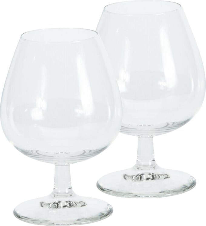 Excellent Houseware Cognac glazen - 12x stuks - glas - 350 ml - likeur glazen