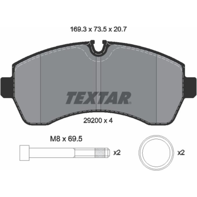 Remblokken TEXTAR 2920006