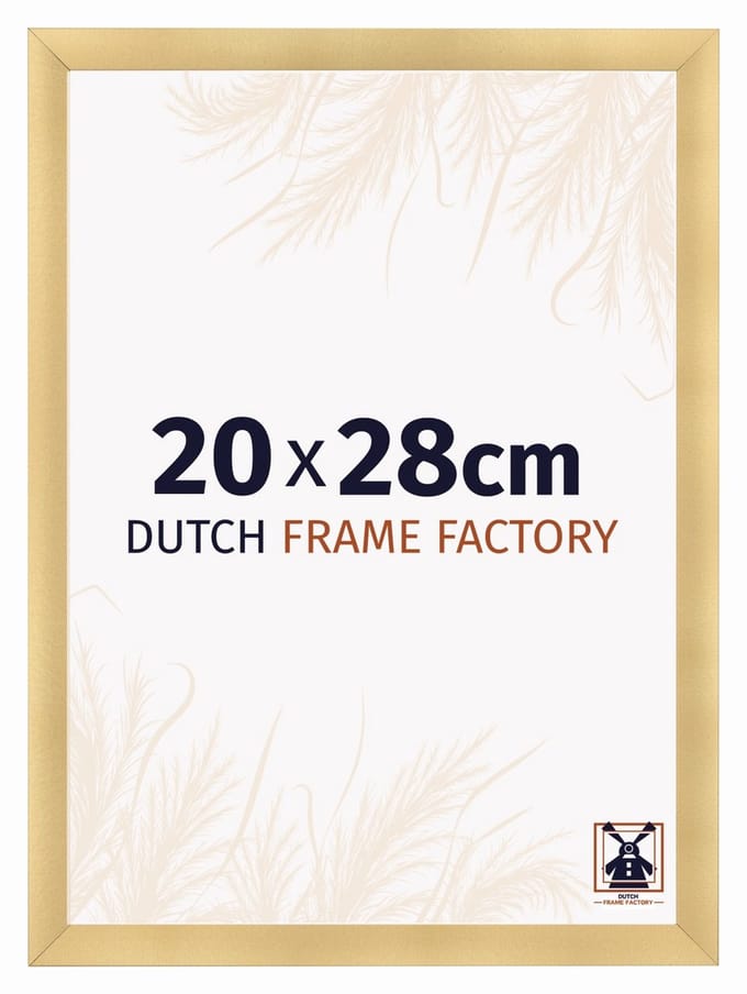 Fotolijst 20x28 cm - MDF - Goud Mat - Praag