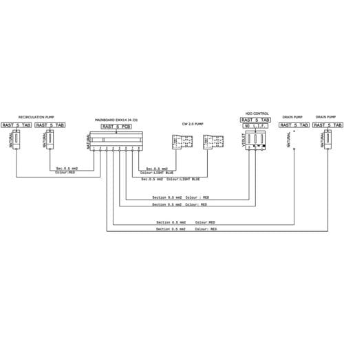 AEG kabel, omlooppomp, afvoerpomp 140051916116