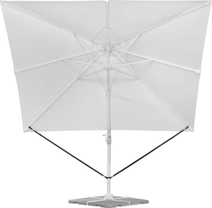 Windbescherming voor vrijdragende parasols