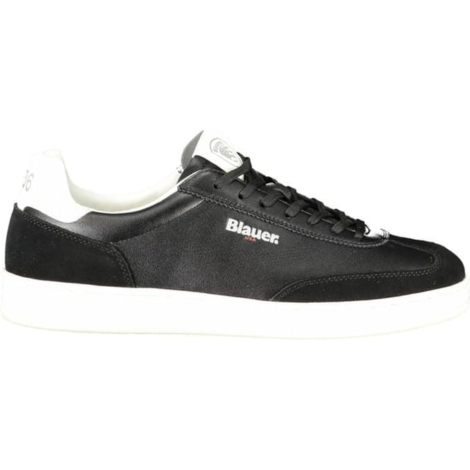 Blauer Zwarte Polyurethaan Heren Sneaker