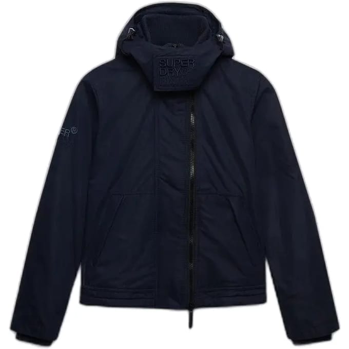 Superdry Microvezel Arctic Windcheater Jas met Capuchon Blauw Grootte: 38