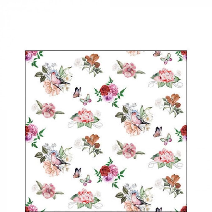 Ambiente Servetten Charlotte white 25cm
