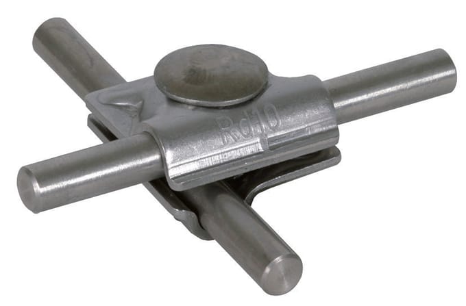 Dehn MV Klem Roestvast Staal Voor 10mm Rond Met Trusskopschroef - 391069