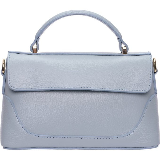 Luisa Vannini Turquoise Rundleer Tas