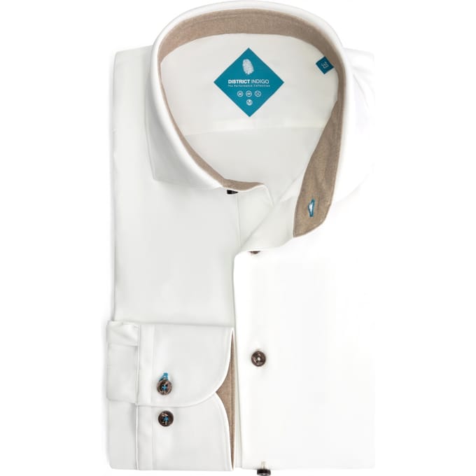 District Indigo Performance Overhemd White (7.32.025.739 - 007)