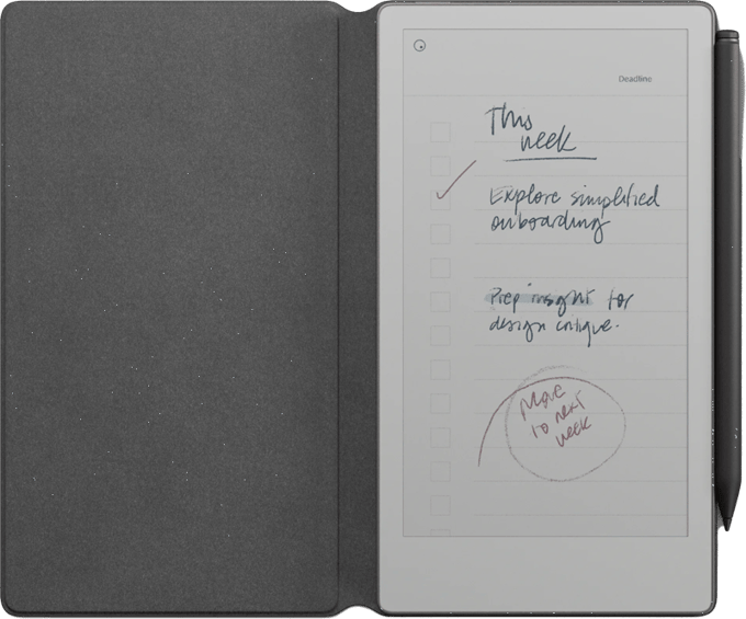 reMarkable Book Folio Grey 7,3" – Hoes voor Paper Pro Move