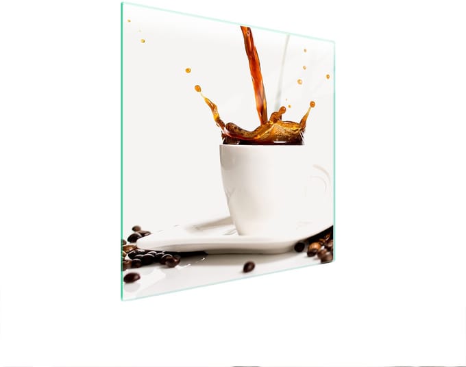 TMK ArtDeko - Snijplank - Glas - 50x52 cm - Koffie