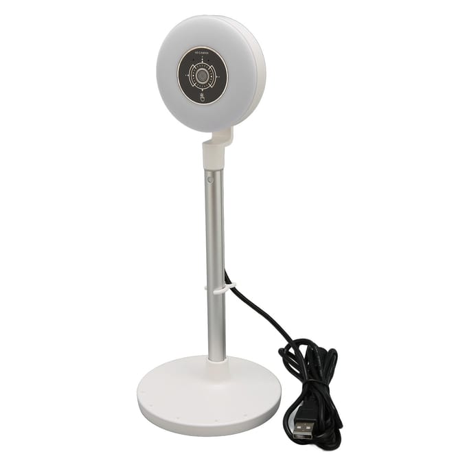 1080P Invullicht Webcam 3 Niveaus Instelbaar Invullicht Intrekbare Hoogte AF Touch HD Invullicht wit