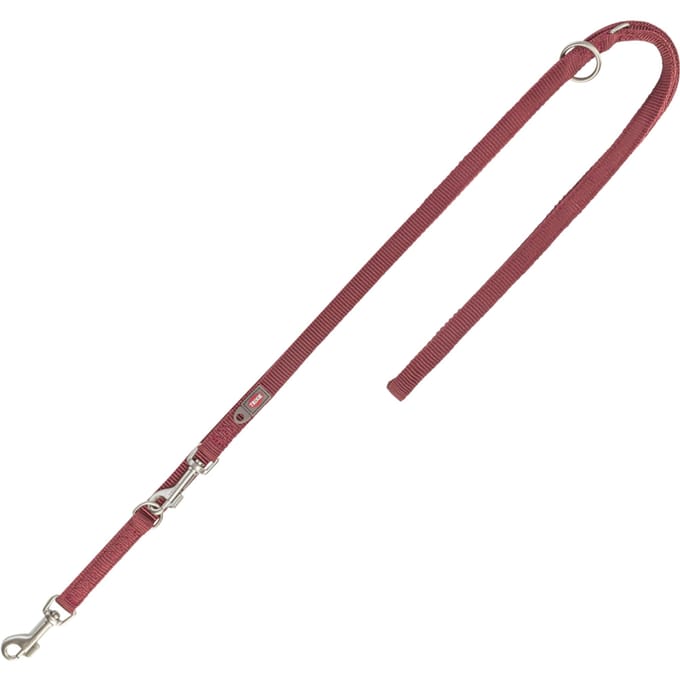 Trixie Premium verlengsnoer dubbellaags, sangria Maat: M-L voor honden