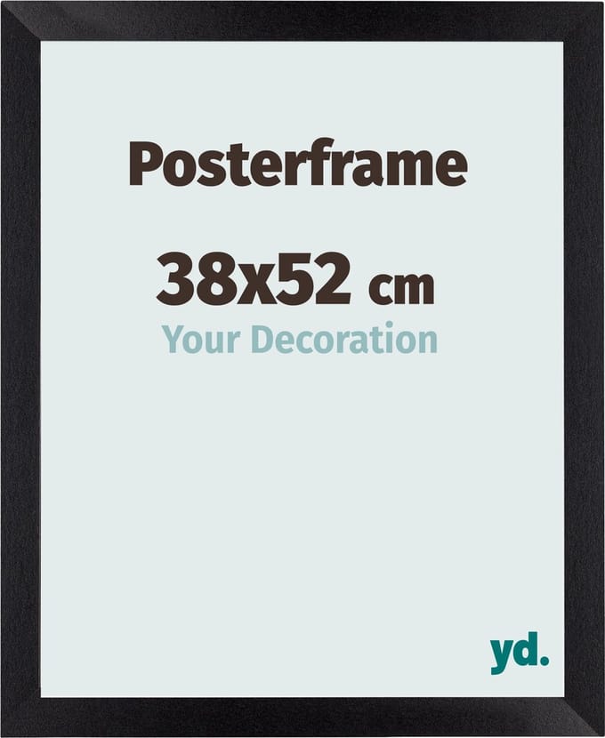 Your Decoration - Posterlijst 38x52 cm - MDF - Zwart Mat - Parma