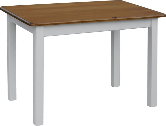 Eettafel Massief Hout - Keukentafel Eiken - Eten Zitten - Handgemaakt Afwerking - 75cm Hoogte - Wit