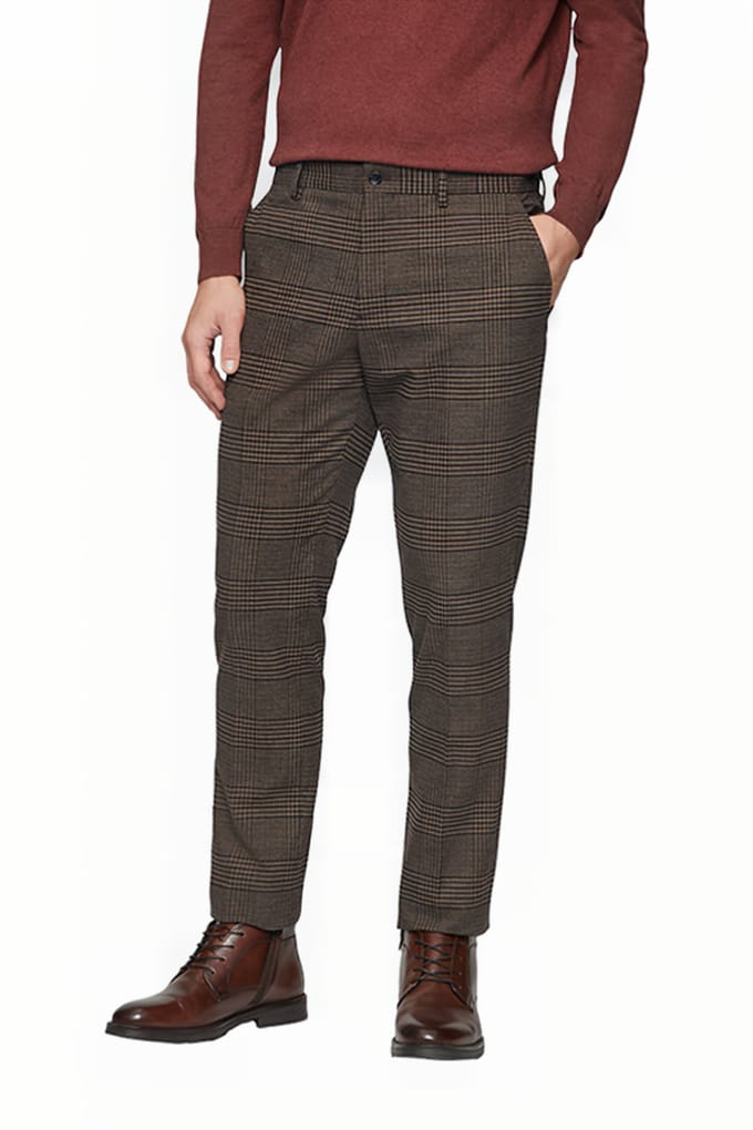 s.Oliver  Pant Brown Größe: 46 | Maßgeschneiderte Hosen Outlet | Herren | Braun