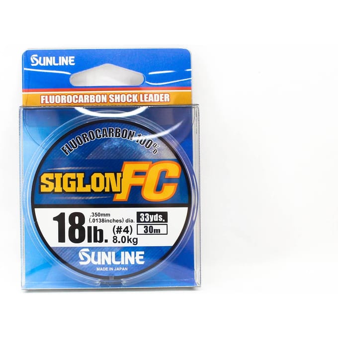 Sunline Fluorocarbon Onderlijn Siglon FC 100% 30m 18lb Diameter 0.35mm (8227) schoon