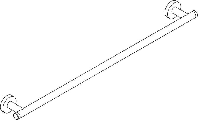 IVY Accessoires Wandhanddoekrek 60cm enkel Chroom