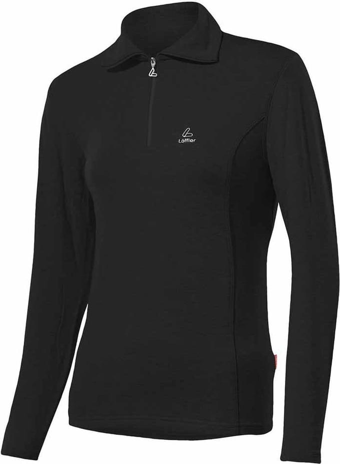 Loeffler Transtex Basic T-shirt Met Lange Mouwen Zwart 2XL Vrouw