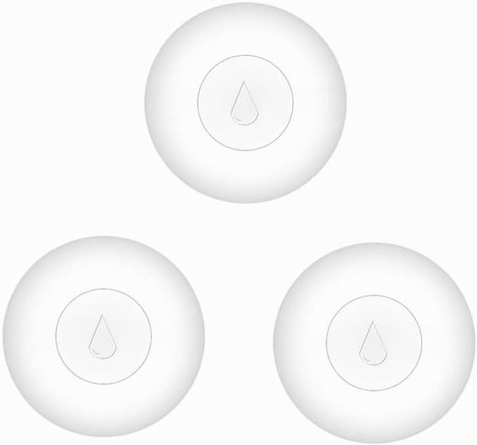 Waterlekdetector - Vochtsensor - Huis Beveiligen - Real-time meldingen - 3 stuks - Wit