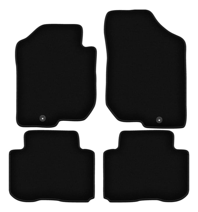 BASIC zwarte veloursmatten voor: Kia Carens III minivan (2006-2010)